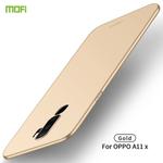 For  OPPO A11x MOFI Frosted PC Ultra-thin Hard Case(Gold)