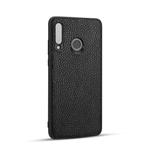 For Huawei P30 Lite Lychee Grain Cortex Anti-falling TPU Mobile Phone Shell Protective Case(Black)