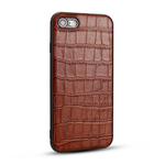 For iPhone SE 2022 / SE 2020 / 8 / 7 Crocodile Pattern TPU Shatter-resistant Mobile Phone Case(Brown)