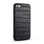 For  iPhone 8 Plus / 7 Plus Crocodile Pattern TPU Shatter-resistant Mobile Phone Case(Black)