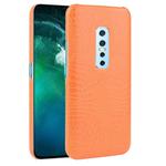 For Vivo V17 Pro Shockproof Crocodile Texture PC + PU Case(Orange)