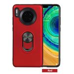 For Huawei Mate 30， 360 Rotary Multifunctional Stent PC+TPU Case with Magnetic Invisible Holder(Red)