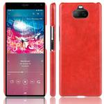 For Sony Xperia 8  Shockproof Litchi Texture PC + PU Case(Red)