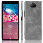 For Sony Xperia 8  Shockproof Litchi Texture PC + PU Case(Gray)