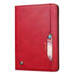 For iPad 10.2 Knead Skin Texture Horizontal Flip Leather Case with Photo Frame & Holder & Card Slots & Wallet(Red)