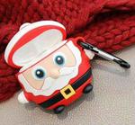 For Apple AirPods 1/2 Gen Universal Santa Claus and Santa Deer Bluetooth Headphone Protective Case(Red)