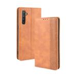 For Oppo Realme XT / Realme X2 / K5   Magnetic Buckle Retro Crazy Horse Texture Horizontal Flip Leather Case with Holder & Card Slots & Photo Frame(Brown)