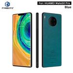 For Huawei Mate 30 Pro PINWUYO Pin Rui Series Classical Leather, PC + TPU + PU Leather Waterproof and Anti-fall All-inclusive Protective Case(Blue)