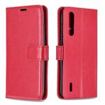 For Xiaomi Mi 9 Lite / CC9 Crazy Horse Texture Horizontal Flip Leather Case with Holder & Card Slots & Wallet & Photo Frame(Red)
