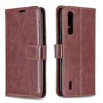 For Xiaomi Mi 9 Lite / CC9 Crazy Horse Texture Horizontal Flip Leather Case with Holder & Card Slots & Wallet & Photo Frame(Brown)