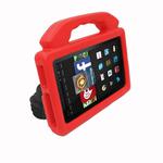 For Kindle Fire HD 7  Shockproof EVA Thumb Stand Tablet Shell(Red)