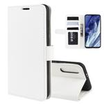 For Xiaomi Mi 9 Pro / Mi 9 Pro 5G   R64 Texture Single Fold Horizontal Flip Leather Case with Holder & Card Slots & Wallet(White)