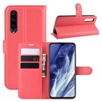 For Xiaomi 9 Pro Litchi Texture Horizontal Flip Leather Case with Wallet & Holder & Card Slots(Red)
