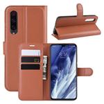 For Xiaomi 9 Pro Litchi Texture Horizontal Flip Leather Case with Wallet & Holder & Card Slots(Brown)