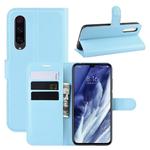 For Xiaomi 9 Pro Litchi Texture Horizontal Flip Leather Case with Wallet & Holder & Card Slots(Blue)