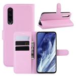 For Xiaomi 9 Pro Litchi Texture Horizontal Flip Leather Case with Wallet & Holder & Card Slots(Pink)
