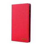 For Galaxy Tab A8.0  T290 / T295 (2019) Cloth Teature Horizontal Flip PU Leather Case with with Holder & Card Slots(Red)