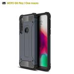 For Moto G8 Play Magic Armor TPU + PC Combination Case(Navy Blue)