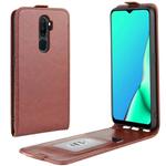 For OPPO A9 (2020) Crazy Horse Vertical Flip Leather Protective Case(Brown)
