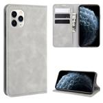 For iPhone 11 Pro Retro-skin Business Magnetic Suction Leather Case with Purse-Bracket-Chuck(Grey)