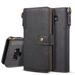 For Galaxy Note9 Cowhide Texture Horizontal Flip Leather Case with Holder & Card Slots & Wallet & Lanyard(Black)