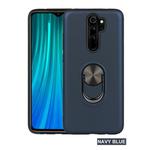 For Oppo A9 (2020)    360 Rotary Multifunctional Stent PC+TPU Case with Magnetic Invisible Holder(Navy Blue)