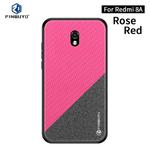 For Xiaomi RedMi 8A PINWUYO Rong Series  Shockproof PC + TPU+ Chemical Fiber Cloth Protective Cover(Red)