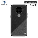 For Oneplus 7T PINWUYO Rong Series  Shockproof PC + TPU+ Chemical Fiber Cloth Protective Cover(Black)