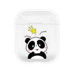 For Apple AirPods 1 / 2 Fashion Transparent Silicone TPU Bluetooth Earphone Protective Case(Dai Meng Bear)