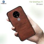 For Oneplus 7T PINWUYO Zun Series PC + TPU + Skin Waterproof And Anti-fall All-inclusive Protective Shell(Brown)