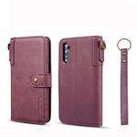 For Galaxy Note10 Cowhide Texture Horizontal Flip Leather Case with Holder & Card Slots & Wallet & Lanyard(Red)