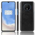For OnePlus 7T Shockproof Litchi Texture PC + PU Case(Black)