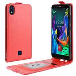 For LG K20 (2019) Crazy Horse Vertical Flip Leather Protective Case(Red)