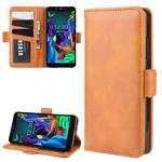 For LG K20 (2019) Wallet Stand Leather Cell Phone Case with Wallet & Holder & Card Slots(Yellow)