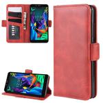 For LG K20 (2019) Wallet Stand Leather Cell Phone Case with Wallet & Holder & Card Slots(Red)