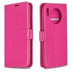 For Huawei Mate 30 Crazy Horse Texture Horizontal Flip Leather Case with Holder & Card Slots & Wallet & Photo Frame(Rose)