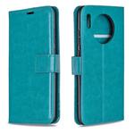 For Huawei Mate 30 Crazy Horse Texture Horizontal Flip Leather Case with Holder & Card Slots & Wallet & Photo Frame(Blue)