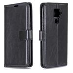 For Huawei Mate 30 Lite Crazy Horse Texture Horizontal Flip Leather Case with Holder & Card Slots & Wallet & Photo Frame(Black)