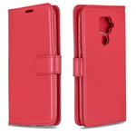 For Huawei Mate 30 Lite Crazy Horse Texture Horizontal Flip Leather Case with Holder & Card Slots & Wallet & Photo Frame(Red)