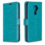 For Huawei Mate 30 Lite Crazy Horse Texture Horizontal Flip Leather Case with Holder & Card Slots & Wallet & Photo Frame(Blue)