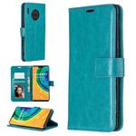 For Huawei Mate 30 Pro Crazy Horse Texture Horizontal Flip Leather Case with Holder & Card Slots & Wallet & Photo Frame(Blue)
