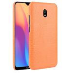 For Xiaomi Redmi 8A  Shockproof Crocodile Texture PC + PU Case(Orange)