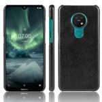 For Nokia 7.2 / 6.2 Shockproof Litchi Texture PC + PU Case(Black)