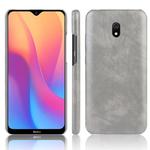 For Xiaomi Redmi 8A Shockproof Litchi Texture PC + PU Case(Gray)