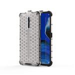For Oppo Reno2 Z Shockproof Honeycomb PC + TPU Case(White)