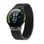 S16 1.22 inch TFT Color Screen Smart Watch IP67 Waterproof,Metal Watchband,Support Call Reminder /Heart Rate Monitoring/Blood Pressure Monitoring/Sleep Monitoring(Black)