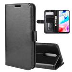 For Xiaomi Redmi 8 R64 Texture Single Fold Horizontal Flip Leather Case with Holder & Card Slots & Wallet(Black)