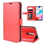 For Xiaomi Redmi 8 R64 Texture Single Fold Horizontal Flip Leather Case with Holder & Card Slots & Wallet(Red)