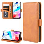 For Xiaomi Redmi 8 Dual-side Magnetic Buckle Horizontal Flip Leather Case with Holder & Card Slots & Wallet & Photo Frame(Yellow)