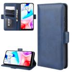 For Xiaomi Redmi 8 Dual-side Magnetic Buckle Horizontal Flip Leather Case with Holder & Card Slots & Wallet & Photo Frame(Dark Blue)